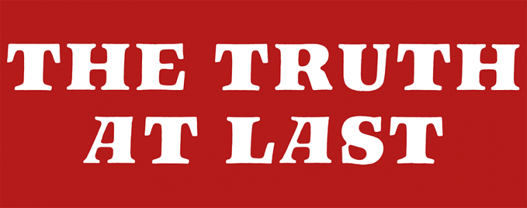 THE TRUTH AT LAST (BANNER) | FOLKTROVE